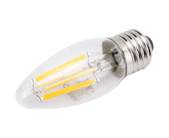 Светодиодная филаментная лампа Osram LSCLB75 6W/840 230VFILCL E27 10x1 4058075687912 