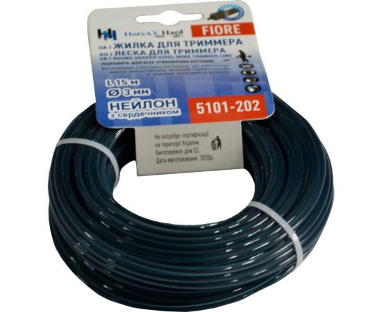 Леска (3 мм; 15 м; круг с сердечником) для триммера HorsAY Hard 5101-202 