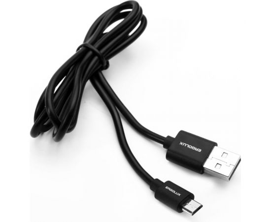 Кабель usb micro usb Ergolux Elx-cdc01p-c02 промо 2а, 1м, черный, зарядка+передача данных, пакет 15088 