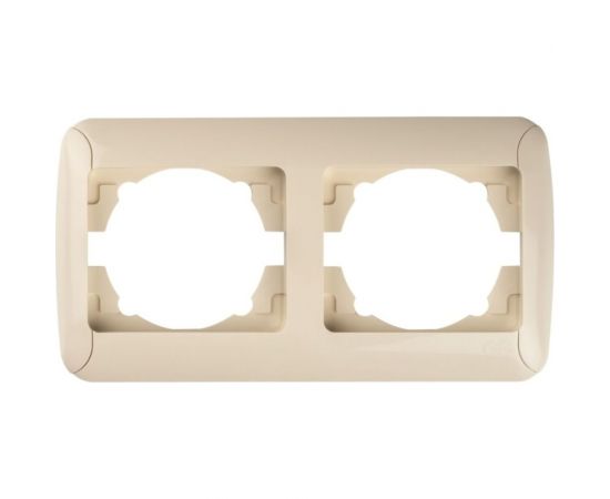 Горизонтальная рамка GUNSAN 2 поста Fantasy крем 16231275-000141 