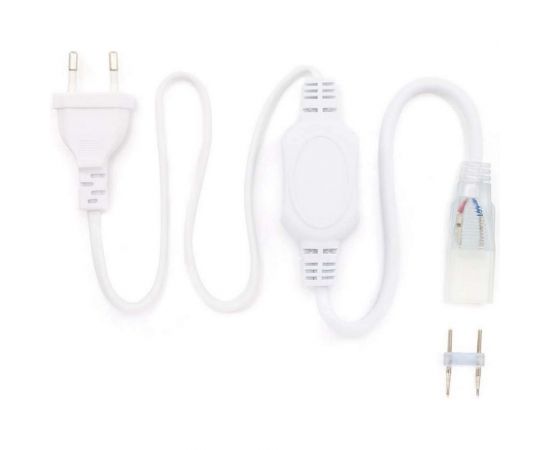 Шнур питания Apeyron для одноцветного одностороннего светодиодного неона 10.5х18.5мм, 220В, IP 65, 800 мм 03-55 