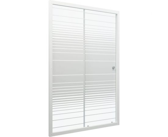 Душевая дверь Triton Слайд 120x185, белый, полосы Щ0000038520 