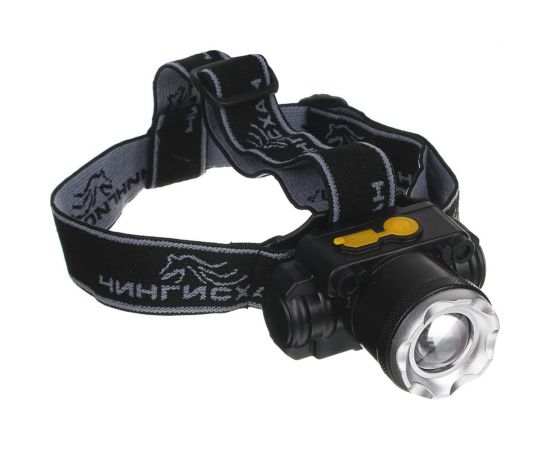 Налобный фонарик Чингисхан XPE 5 Вт, 6х7см, 3 режима, 1500мАч, USВ кабель, пластик, 1 цвет 78887 