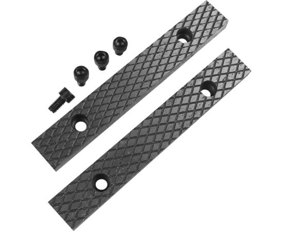 Губки сменные стальные для тисков слесарных 100 мм Berger BG BG1342 