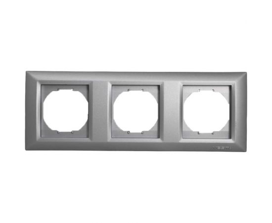 3-местная рамка Vesta Electric Roma Silver FRM050602SRM 