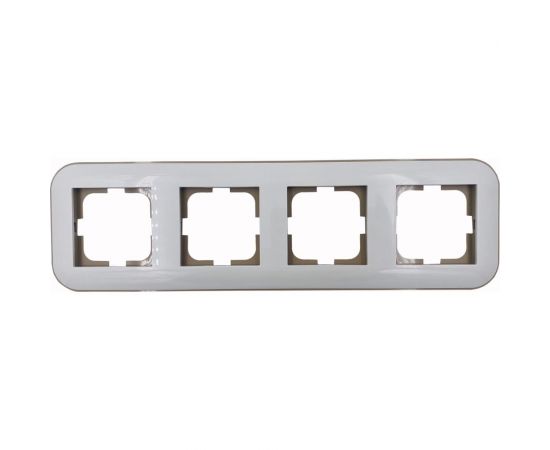 Рамка 4 поста OVIVO Loft белый/крафт 404-010006-228 