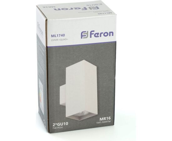 Настенный светильник FERON ML1740 QUAD MR16 35W, 230V, 2GU10, белый IP20 48428 – изображение 11