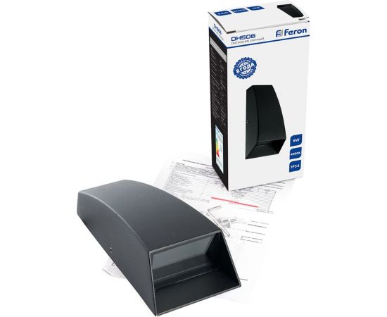 Уличный светодиодный светильник FERON DH506, 6W, 170Lm, 4000K, черный 48364 – изображение 12