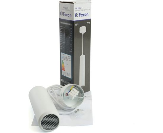 Потолочный светильник FERON ML1841 Barrel ECHO levitation MR16 35W, 230V, GU10, белый, с антибликовой сеточкой, на подвесе 1,7 м 48395 – изображение 13