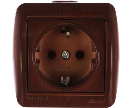 Розетка Lezard NATA, с/з, керамика, вишня, 710-0600-122 – изображение 2