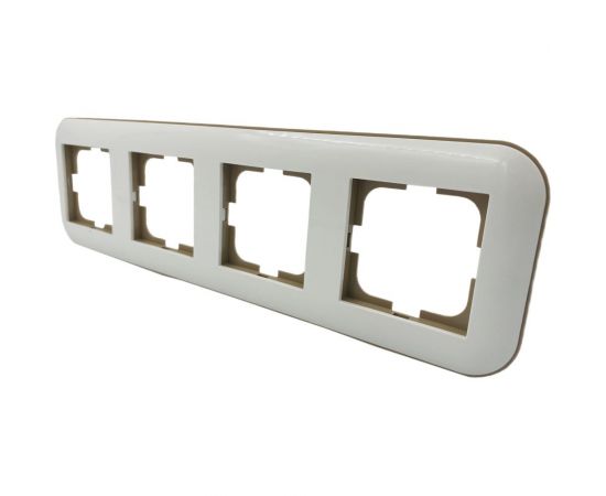 Рамка 4 поста OVIVO Loft белый/крафт 404-010006-228 – изображение 2