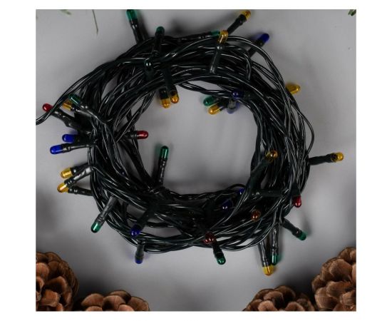 Гирлянда-нить Luazon ECO, IP20, 5 м, Н.Т. 50 ламп, 220V, 8 режимов, мультиколор 1585772 – изображение 2
