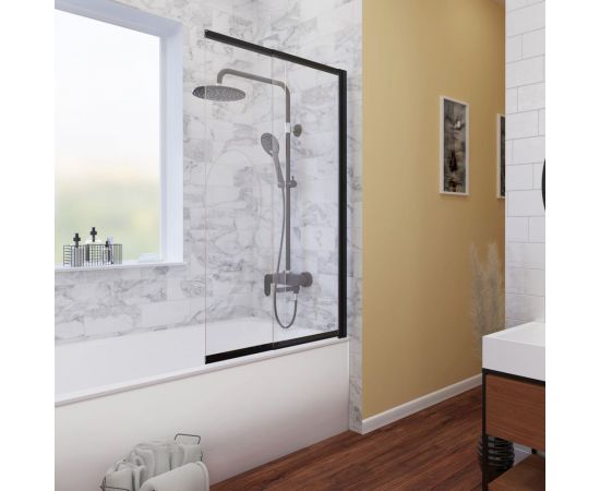 Стеклянная шторка на ванну WasserKRAFT Dill 61S02-100 WasserShutz – изображение 2