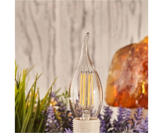 Филаментная лампа REXANT Свеча на ветру CN37 9.5 Вт 4000K E14 604-110 – изображение 2