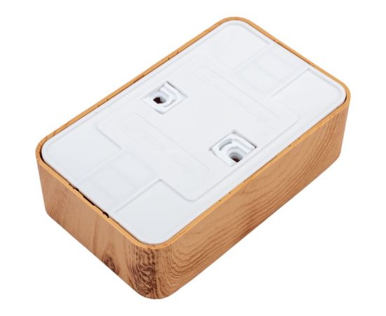 Двойная розетка Schneider Electric BLANCA открытой установки, без заземления, без шторок, 16 А, 250 В, ясень BLNRA000215 – изображение 2