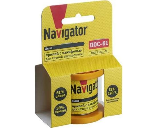 Припой NEM-Pos02-61K-1-K200 ПОС-61 (200 гр; 1 мм; катушка) Navigator 93085 – изображение 3