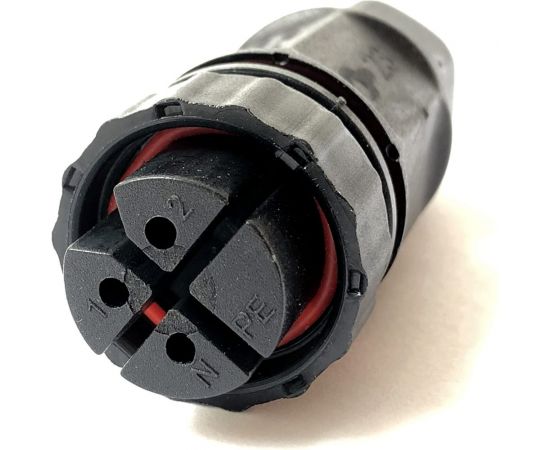 Водостойкий 3-полюсный разъем TTAF Elektronik розетка 250V 20A IP68 WPF-0300M20 – изображение 3