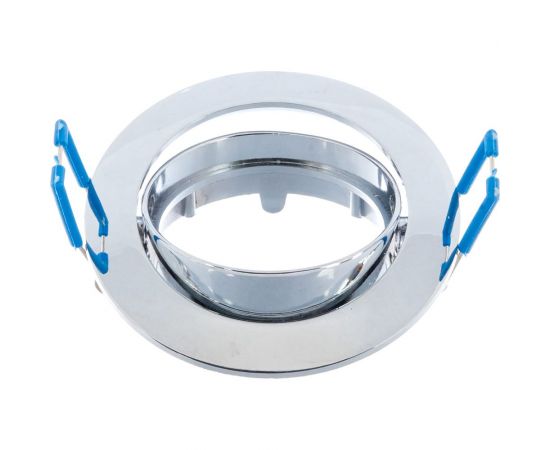 Светильник ЭРА KL1A CH литой простой пов. MR16,12V/220V, 50W хром C0043656 – изображение 3