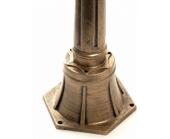 Садово-парковый светильник, столб шестигранный 60W 230V E27, черное золото Feron PL4046 11426 – изображение 3