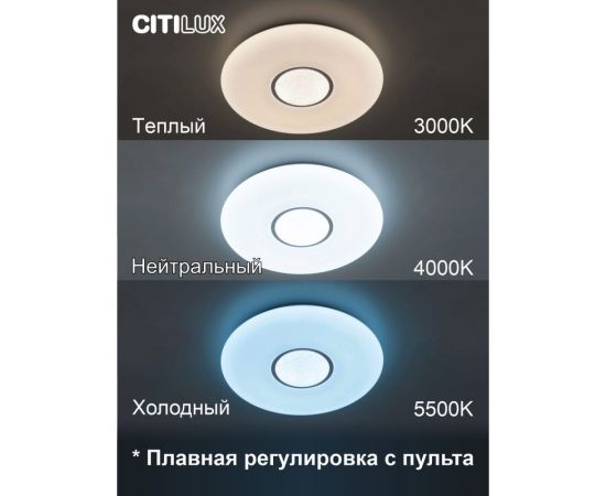 Светильник Citilux Санта LED с пультом CL723680G – изображение 3