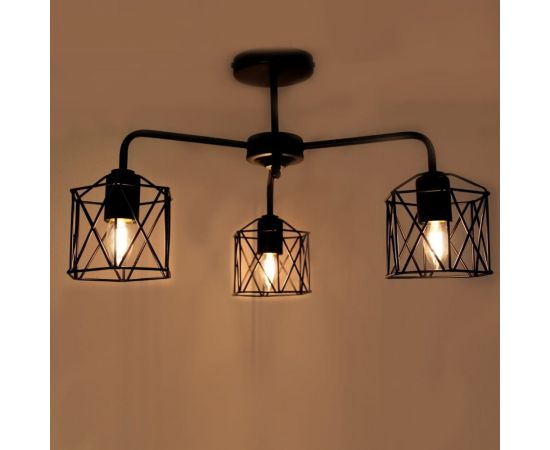 Потолочный светильник ЭЛЕТЕХ Стелла 131 черн.муар НПБ 01-3x60-202 Е27 ИУ 1005404669 – изображение 3