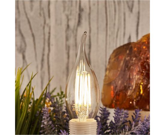 Филаментная лампа REXANT Свеча на ветру CN37 9.5 Вт 4000K E14 604-110 – изображение 3