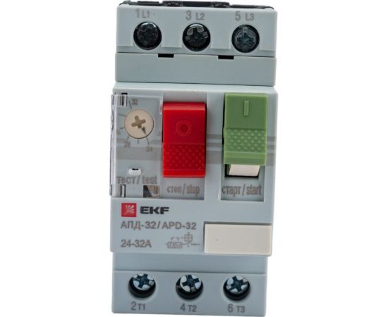 Мотор-автомат EKF 24-32А АПД32-32 управление кнопками, винтовые зажимы apd2-24-32 – изображение 3