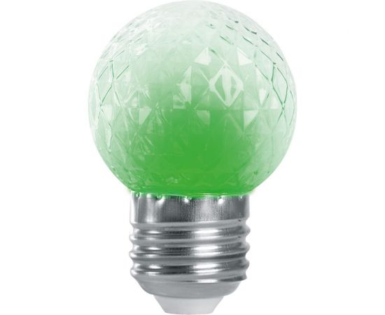 Лампа-строб FERON LB-377 Шарик прозрачный E27 1W зеленый 38209 – изображение 4