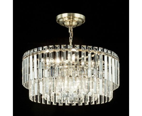 Подвесная люстра Citilux Фонда хрустальная Бронза CL303193 – изображение 4