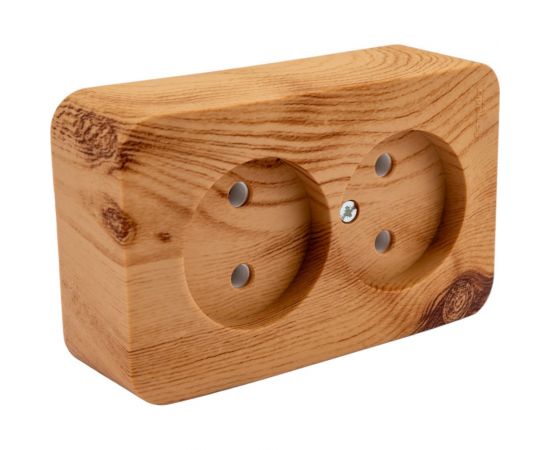 Двойная розетка Schneider Electric BLANCA открытой установки, без заземления, без шторок, 16 А, 250 В, ясень BLNRA000215 – изображение 4