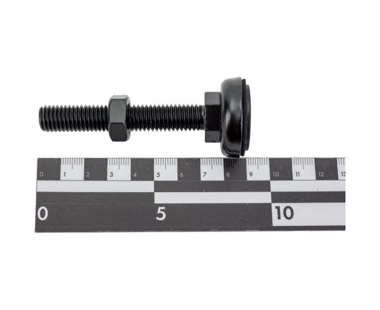 Регулируемая опора-ножка ITK резьба М12 90х34мм черная LF-80 – изображение 4