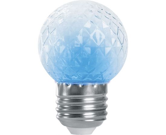 Лампа-строб FERON LB-377 Шарик прозрачный E27 1W синий 38211 – изображение 4