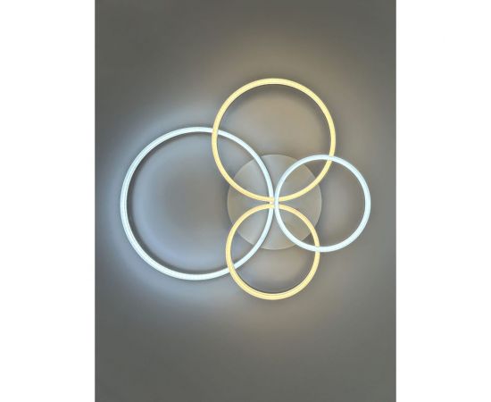 Потолочная светодиодная диммируемая люстра RITTER ECLIPSE с ДУ 3 режима 124Вт 31м2 белый/коричневый 52084 3 – изображение 4