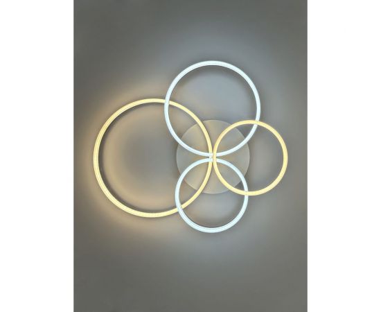 Потолочная светодиодная диммируемая люстра RITTER ECLIPSE с ДУ 3 режима 124Вт 31м2 белый/коричневый 52084 3 – изображение 5