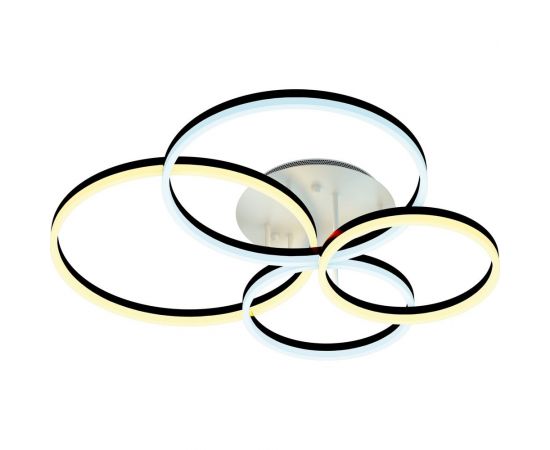 Потолочная светодиодная диммируемая люстра RITTER ECLIPSE с ДУ 3 режима 124Вт 31м2 белый/коричневый 52084 3 – изображение 6