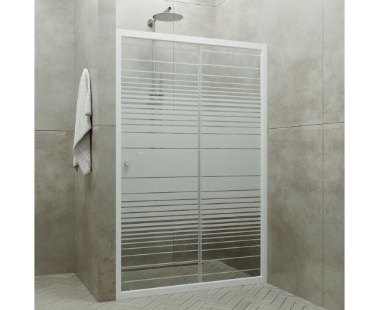Душевая дверь Triton Слайд 120x185, белый, полосы Щ0000038520 – изображение 6