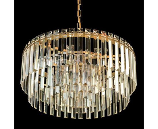 Подвесная люстра Citilux Фонда хрустальная Бронза CL303193 – изображение 8