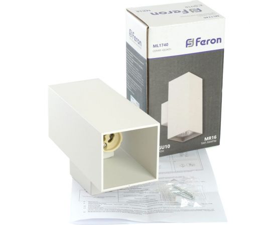 Настенный светильник FERON ML1740 QUAD MR16 35W, 230V, 2GU10, белый IP20 48428 – изображение 10