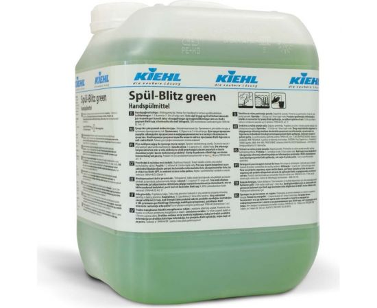 Средство для мытья посуды KIEHL Johannes KG Spul-Blitz green с усилителем блеска, концентрат, 10л j555910 