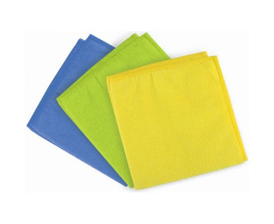 Универсальные салфетки ЛАЙМА 3 шт., микрофибра, 25х25 см ассорти 601243 