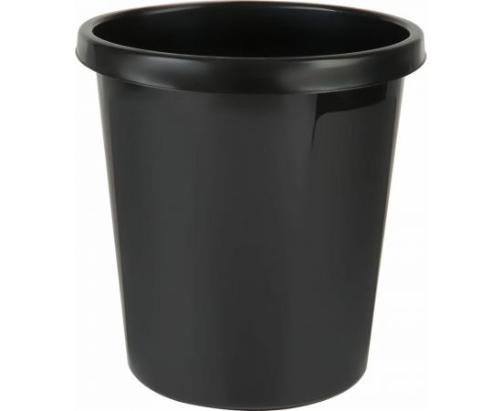Корзина для бумаг Стамм 9 л, цельная, черная КР60 
