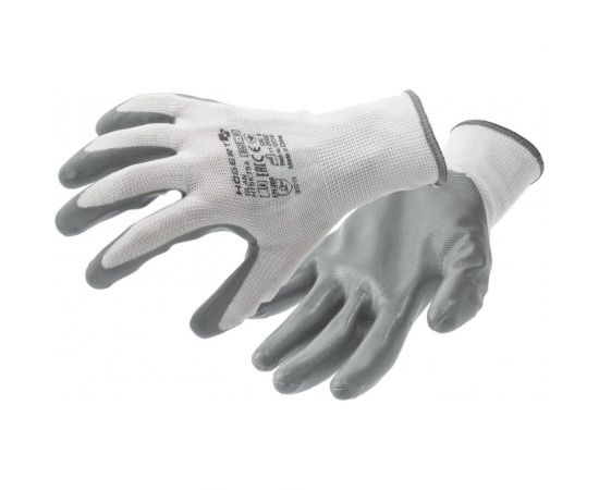 Рабочие перчатки с нитриловым покрытием HOEGERT TECHNIK Glan размер 9 HT5K754-9 