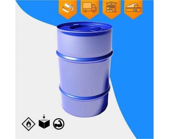 Стальная бочка Тара.ру 50 л, с ручками, окрашенный, с крышкой ""хлопок"" (D 180) 00139 – изображение 2