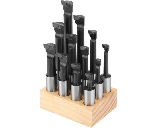 Комплект резцов 12 шт к головке расточной F1-18 SOVIS 12358 – изображение 2