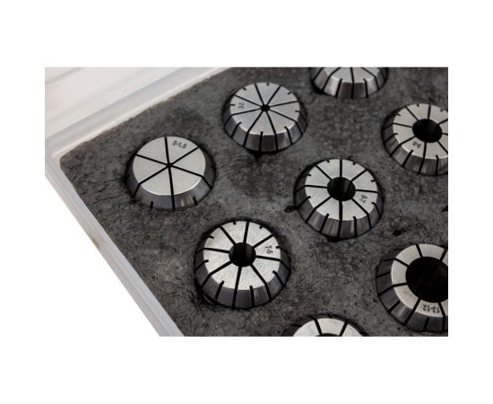 Набор цанг ER25 из 15 шт, 2; 3; 4; 5; 6; 7; 8; 9; 10; 11; 12; 13; 14; 15; 16 мм SOVIS 13010 – изображение 2