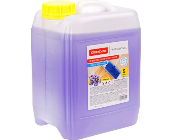 Антибактериальное средство для мытья полов OfficeClean Proffesional Лаванда концентрат, 5 л 310794 – изображение 2