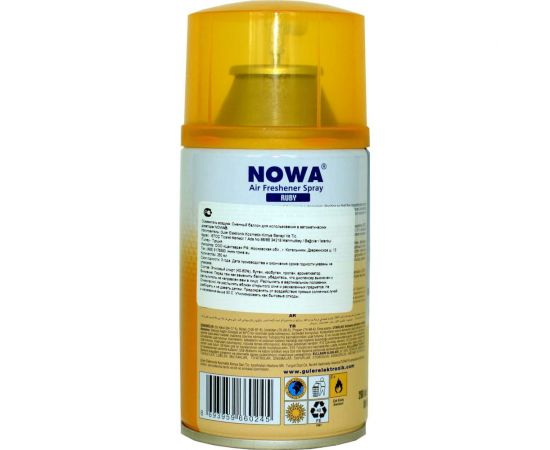 Сменный баллон для освежителя воздуха NOWA RUBY 260 мл NW0245-05 – изображение 2