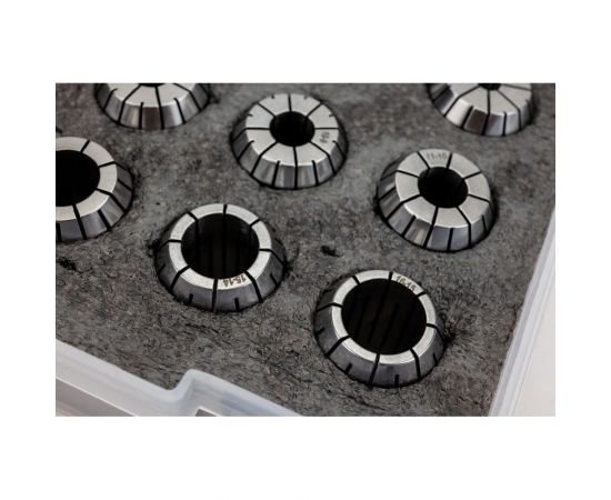 Набор цанг ER25 из 15 шт, 2; 3; 4; 5; 6; 7; 8; 9; 10; 11; 12; 13; 14; 15; 16 мм SOVIS 13010 – изображение 3