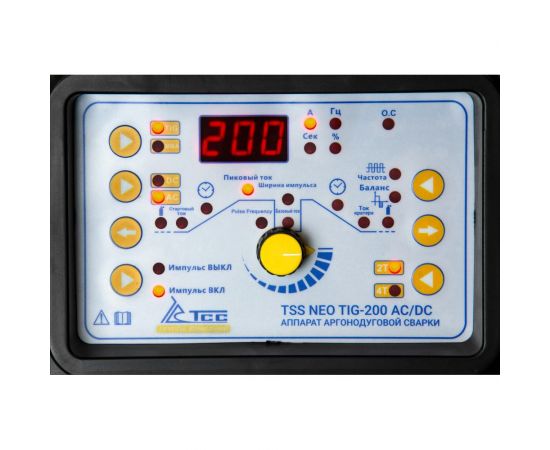 Аппарат аргонодуговой сварки ТСС NEO TIG-200 AC/DC 033313 – изображение 5