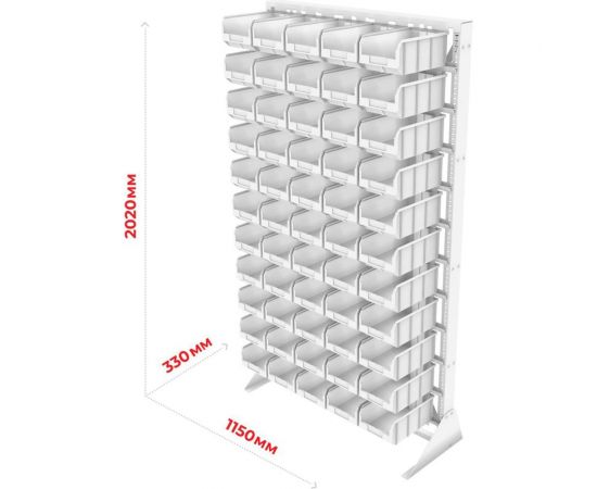 Стойка СТЕЛЛА-ТЕХНИК 1150х2000, односторонняя, В1-05-04-04 – изображение 7